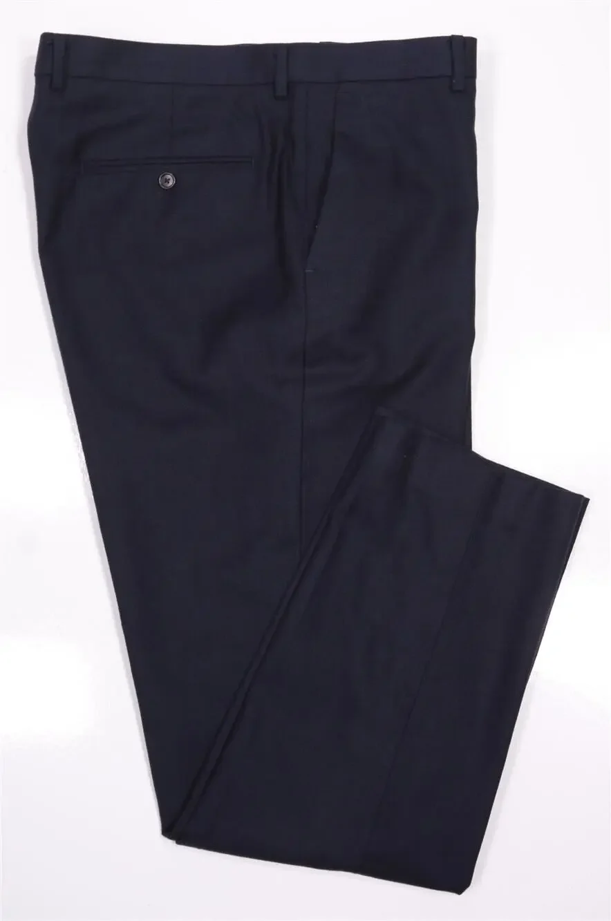 J Crew Ludlow Slim Mood Wool Cotton Navy Blue Woven Dress Pants 36x32